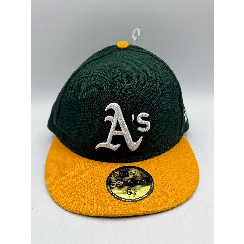 New Era 59FIFTY Oakland Athletics MLB Official On-Field Fitted Hat Green 6 7/8
